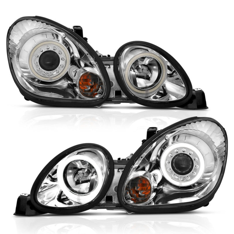 Anzo 1998-2005 Lexus Gs300 Projector Headlights w/ Halo Chrome