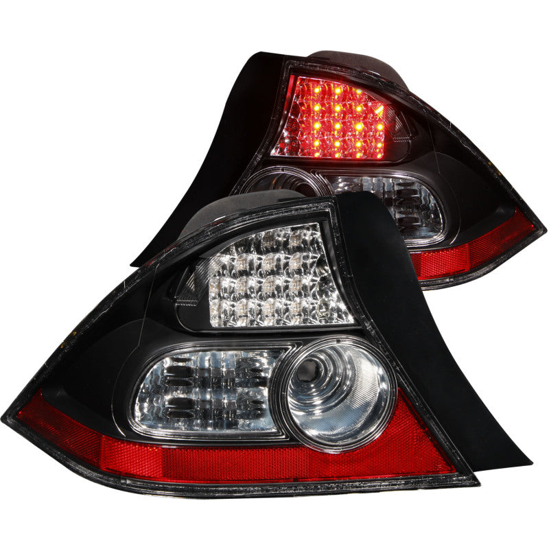 Anzo 2004-2005 Honda Civic LED Tail lights Black