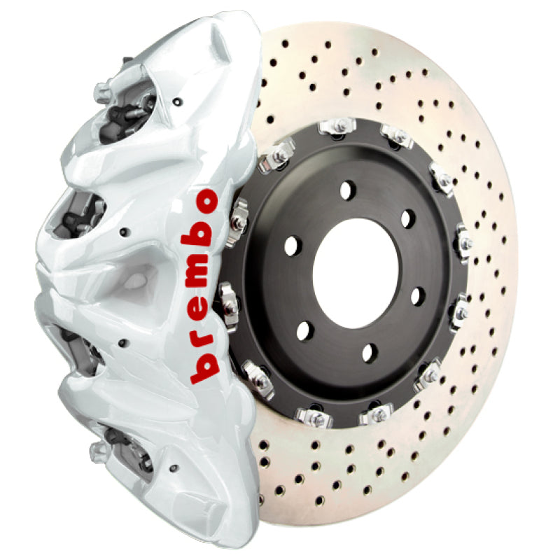 Brembo 25+ BMW X3 M50 xDrive (G45) Front GT BBK 8 Piston Cast 412x38 2pc Rotor Drilled - White 1Q1.9638A6