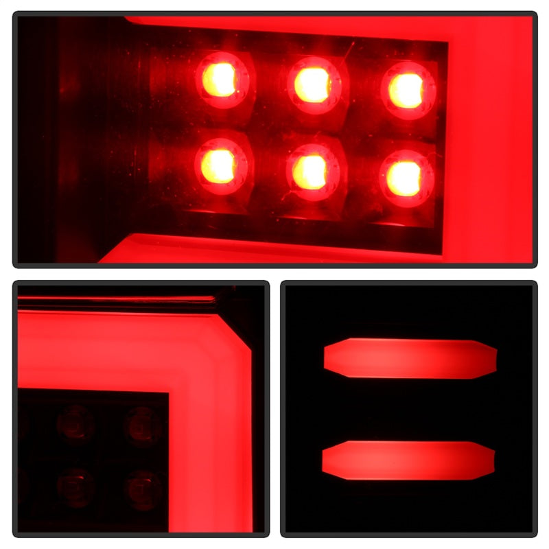 Spyder 16-18 Chevy Silverado Light Bar LED Tail Lights - All Black ALT-YD-CS16-LED-B 5085863