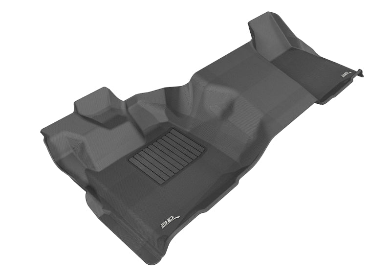 3D MAXpider 2011-2016 Ford F-250/350/450 Regular Cab Kagu 1st Row Floormat - Black L1FR06611509