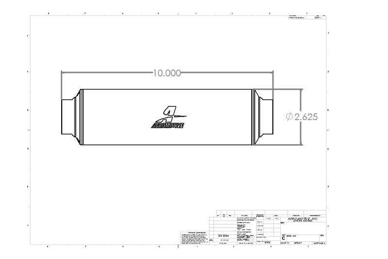 Aeromotive Filter Element 10 micron Microglass - Fits 12364 12664