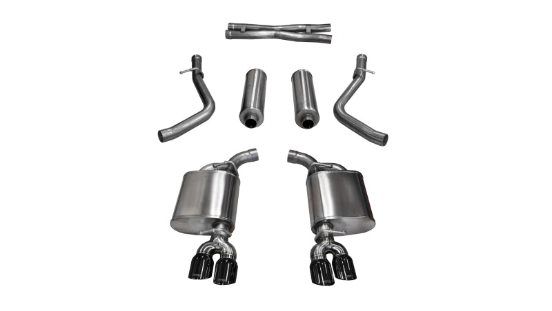 Corsa Performance 15-17 Dodge Challenger Xtreme Cat-Back Dual Rear Exit with Twin 3.5in
