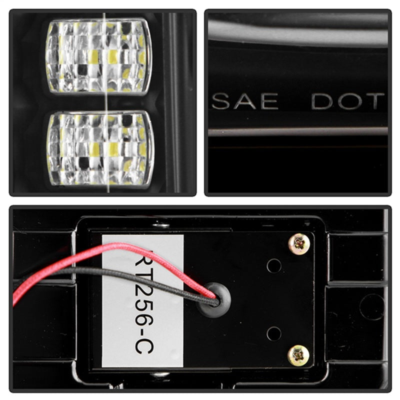 SPYDER 21-23 Ford Bronco Factory LED Model LED Tail Lights (ALT-YD-FB21-LED-BK) 5088758