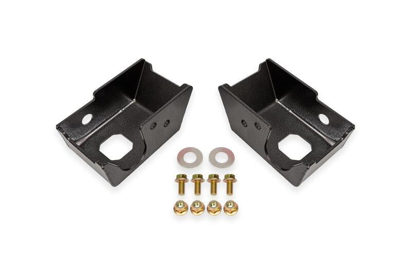 BMR Suspension BMR 21-24 Ford Bronco Rear Shock Mount Skid Plates - Black Hammertone SG1860H