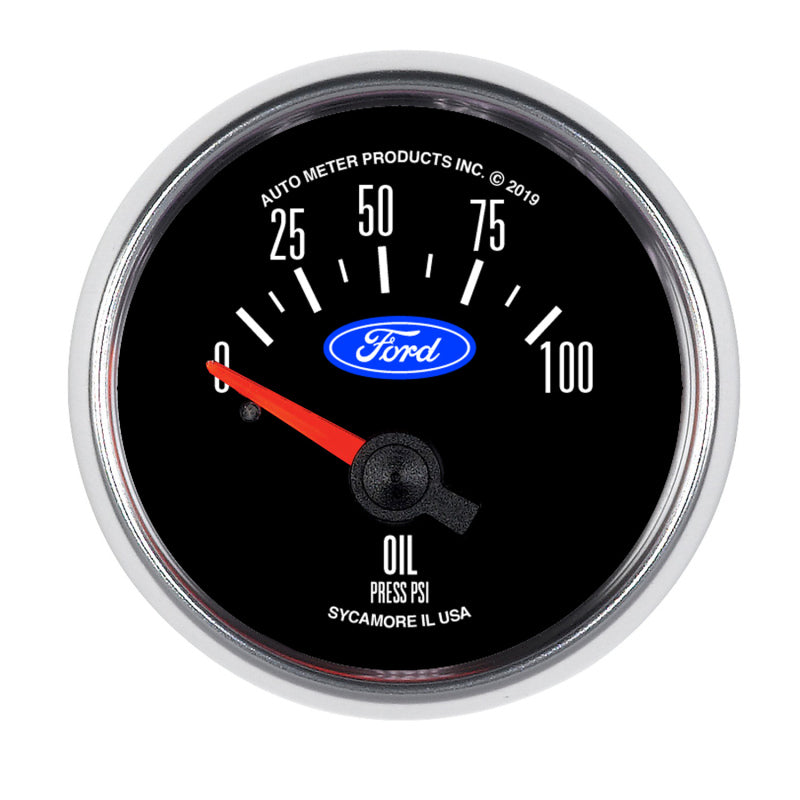 Autometer Ford 2-1/16in. 100 PSI Electric Oil Pressure Gauge 880821