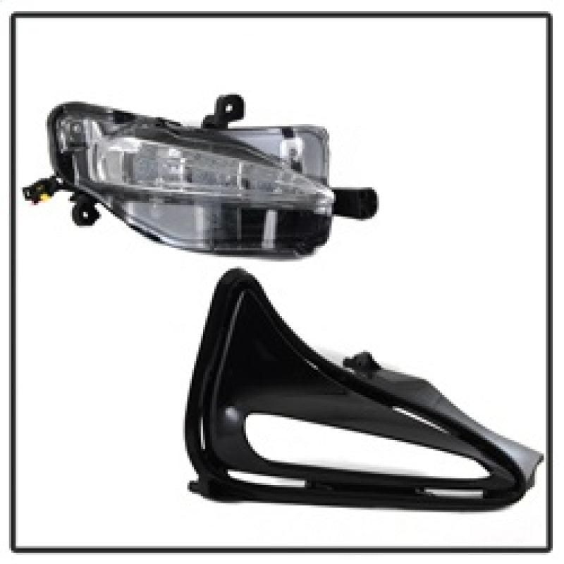 Spyder 2017+ Toyota Corolla OEM LED Fog Lights w/Switch - Clear (FL-TCO17-LED-C) 5084866