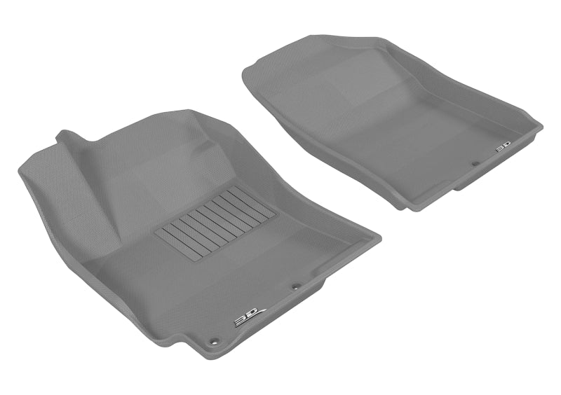 3D MAXpider 2012-2017 Hyundai Accent Kagu 1st Row Floormat - Gray L1HY02211501