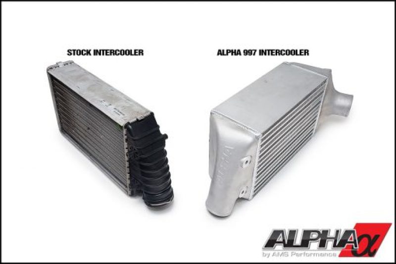 AMS Performance Porsche 997.2TT Alpha Intercooler System (For Stock Framed Turbos) ALP.09.09.0002-2