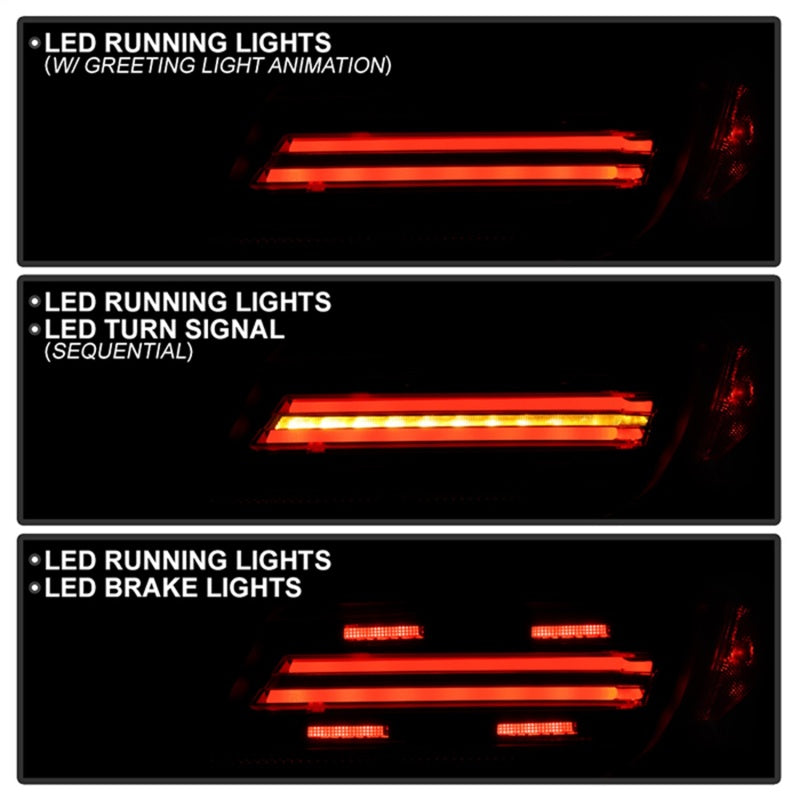 SPYDER Apex 22-24 Toyota GR86/BRZ Full LED Tail Lights - Black (ALT-YD-TGR8622-SEQGR-BK) 5088918