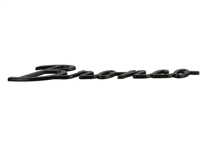 Ford Racing 2021+ Bronco Classic Script Fender Badges - Matte Black (Pair) M-1447-BSMB