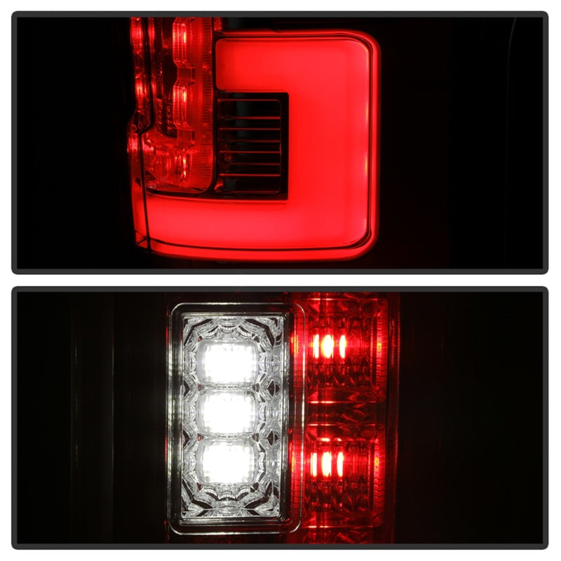 Spyder 17-18 Ford F-250 SD (w/Blind Spot Sensor) LED Tail Lights - Chrm (ALT-YD-FS17BS-LED-C) 5085641