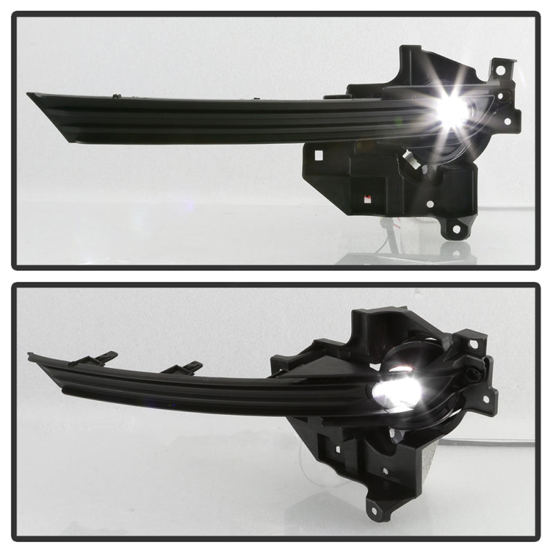 Spyder 17-18 Mazda CX-5 OEM Style Full LED Fog Light w/Switch - Clear (FL-MCX52017-LED-C) 9043352