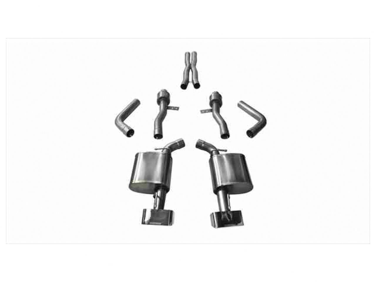 Corsa Performance 15-16 Dodge Challenger SRT / Scat Pack / R/T 6.4L Polished Sport Cat