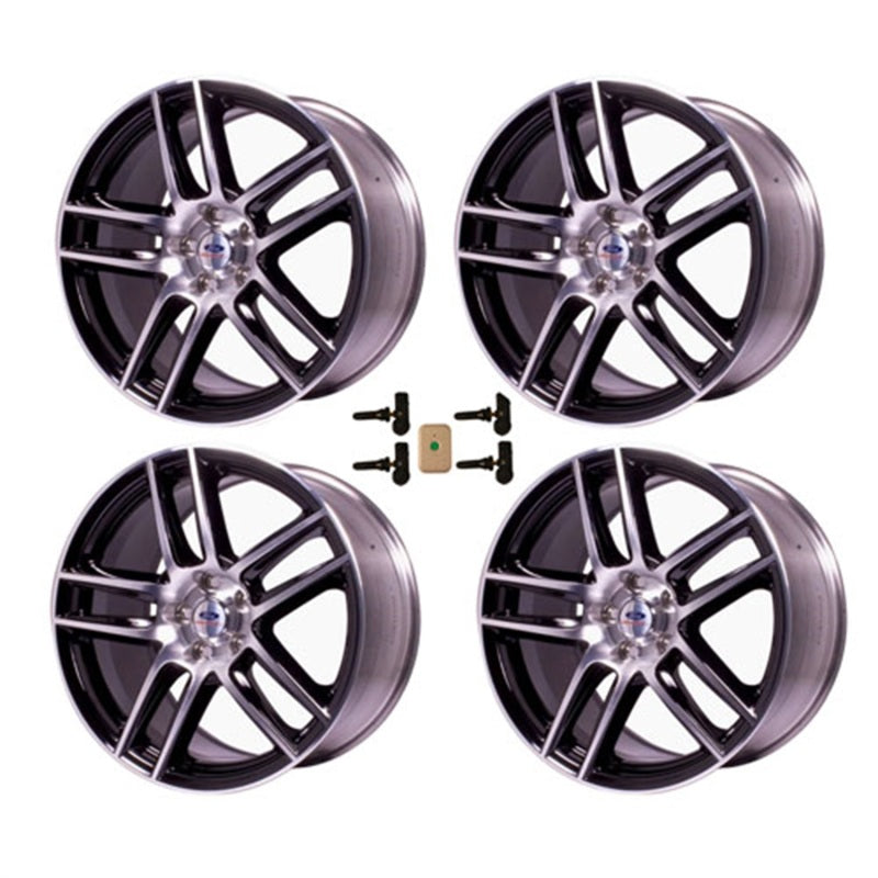 Ford Racing Mustang BOSS 302S 19X9 Front 19X10 Rear Wheel Set with TPMS Sensor Kit M-1007KIT-DC19910LGB