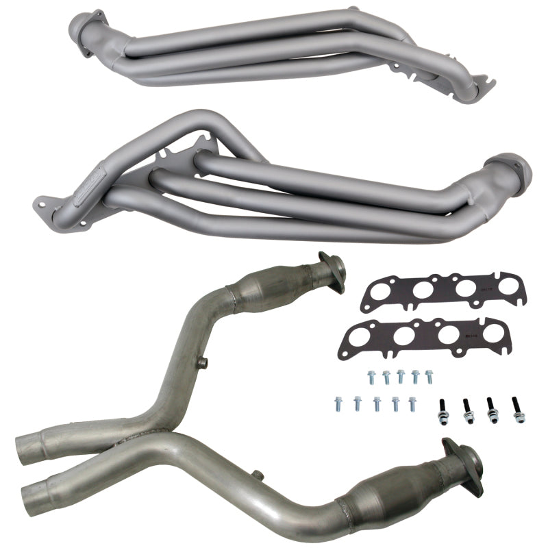 BBK 11-14 Ford Mustang GT 1-3/4 Long Tube Headers w/High Flow Catted X-Pipe (Ti Ceramic) 16331