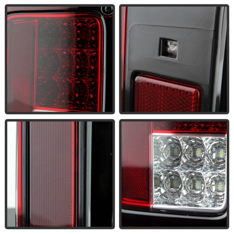 Spyder Jeep Wrangler 07-15 LED Tail Lights Red Clear ALT-YD-JWA07-LED-RC 5070401