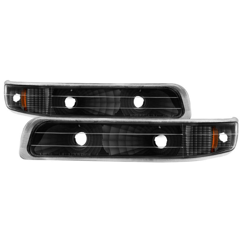 SPYDER Xtune Chevy Silverado 99-02 Amber Reflector Bumper Lights Black CBL-JH-CS99-AM-BK 5064271