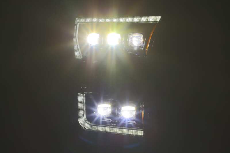 AlphaRex 17-20 Ford Raptor NOVA LED Proj Headlights Plank Style Matte Black w/Activ Light/Seq Signal 880152 *Discontinued
