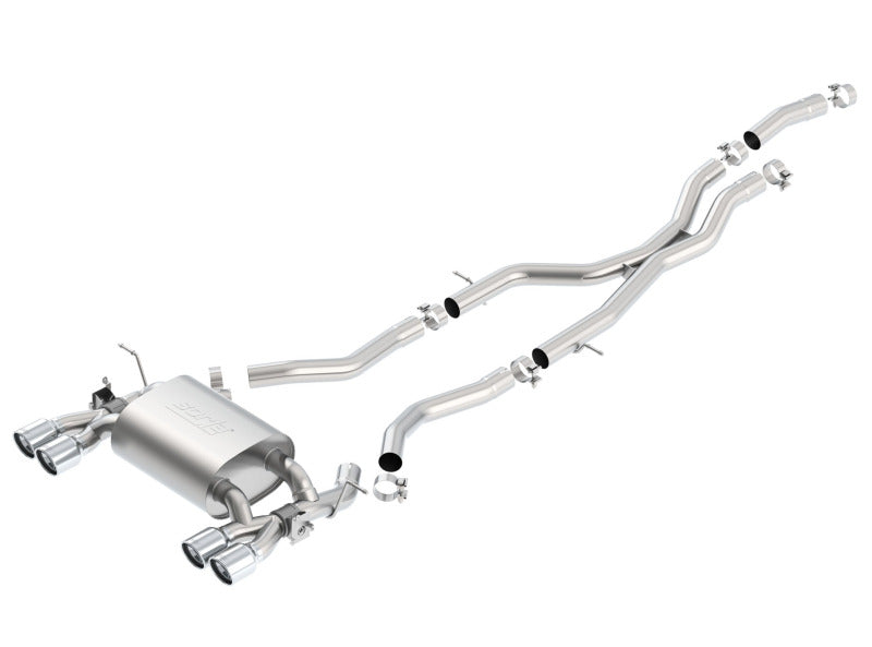 Borla 2015 BMW M3/M4 3.0L SS S-Type w/ Valves Dual Rd Rolled Angle Cut Split Rear Exit Catback Exht 140600