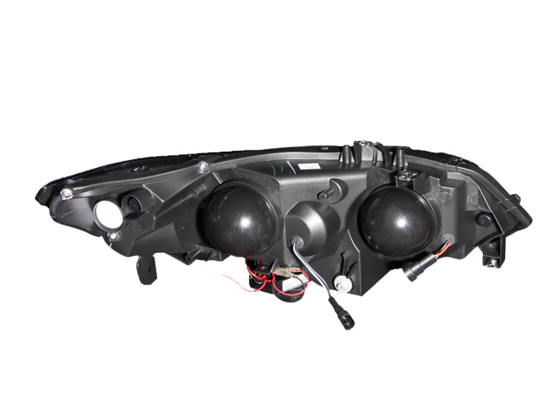 Anzo 2006-2011 Honda Civic Projector Headlights w/ Halo Black (CCFL)