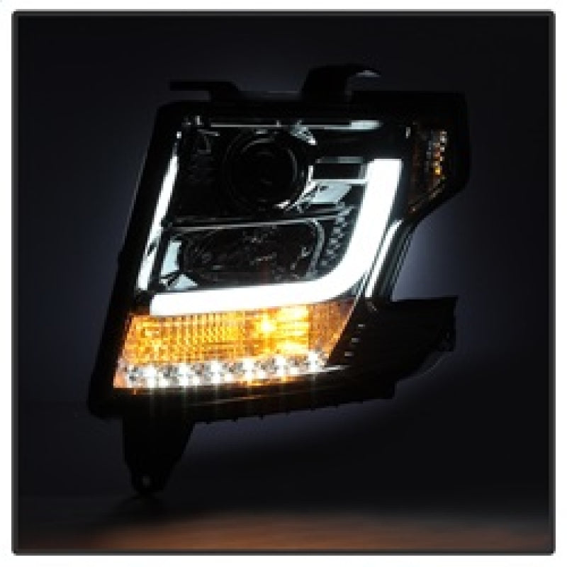 Spyder Chevy Tahoe / Suburban 2015 -2016 Projector Headlights - DRL LED - Smoke PRO-YD-CTA15-DRL-SM 5082558
