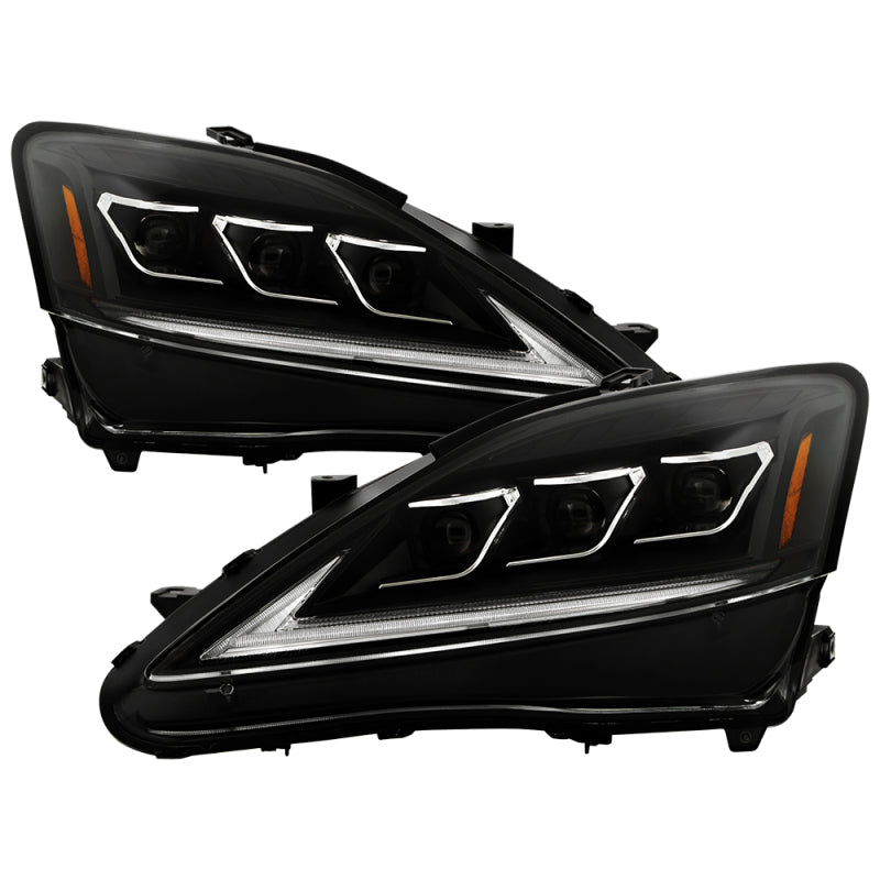 Spyder Lexus IS 250/350 06-10 Halogen Model Only High-Power LED Headlights - Black PRO-YD-LIS06AP-BK 5088246