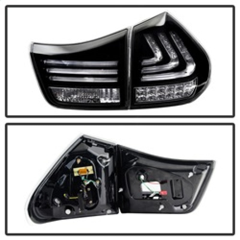 Spyder Lexus RX330/RX350 04-09 LED Tail Lights Black ALT-YD-LRX04-LED-BK 5080837