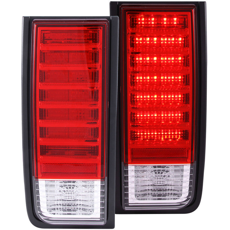 Anzo 2003-2009 Hummer H2 LED Tail lights Red/Clear