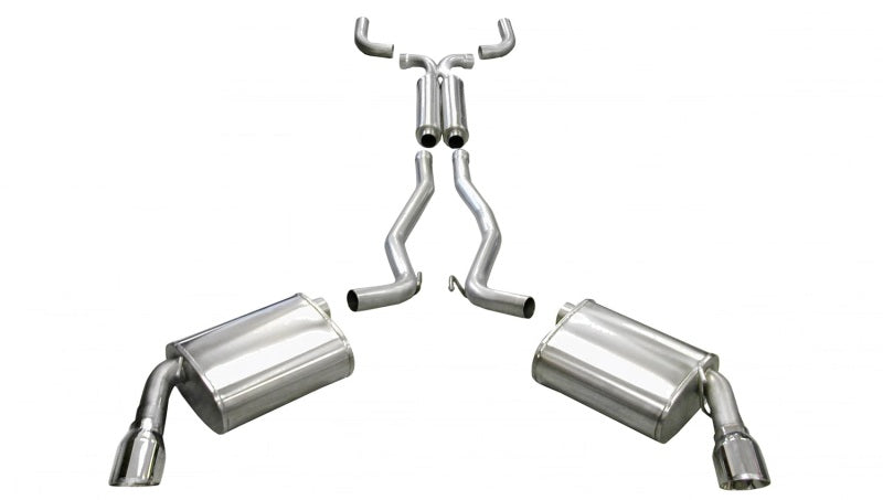 Corsa Performance 10-14 Chevrolet Camaro Coupe SS 6.2L V8 Auto Polished Sport Cat-Back