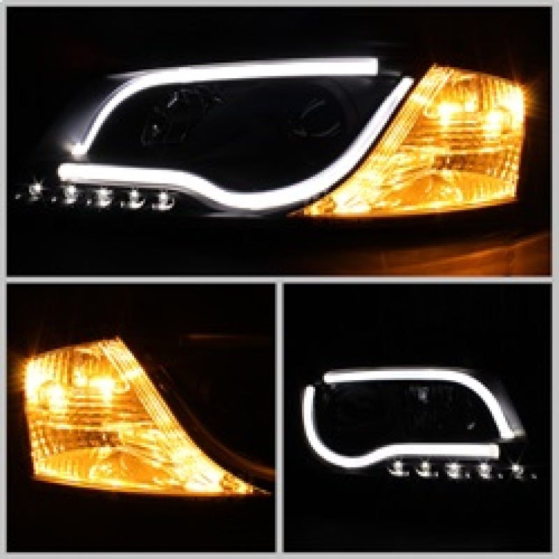 Spyder Audi A3 06-08 Projector Headlights Halogen Model- Light Tube DRL Blk PRO-YD-AA306-LTDRL-BK 5071934