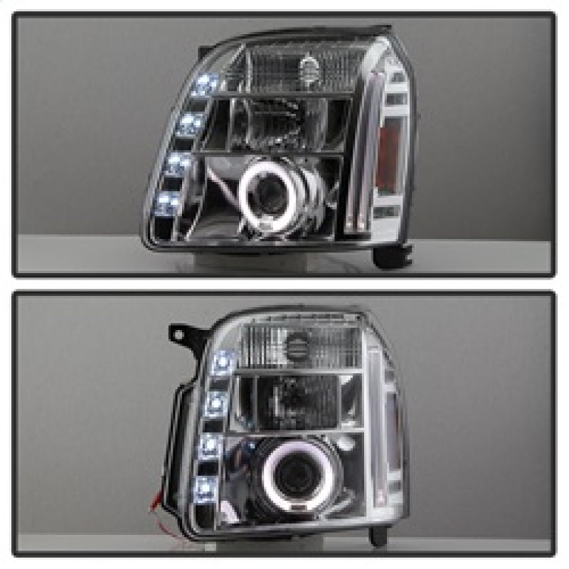 Spyder GMC Yukon 07-14/GMC Yukon XL 07-14 Projector Headlights LED Halo LED Chrome PRO-YD-GY07-HL-C 5029324