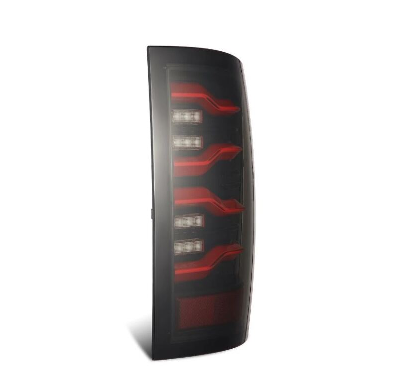 AlphaRex 09-18 Dodge RAM LUXX-Series LED Taillights Black Red w/Actv Light & SS 640002 *Discontinued