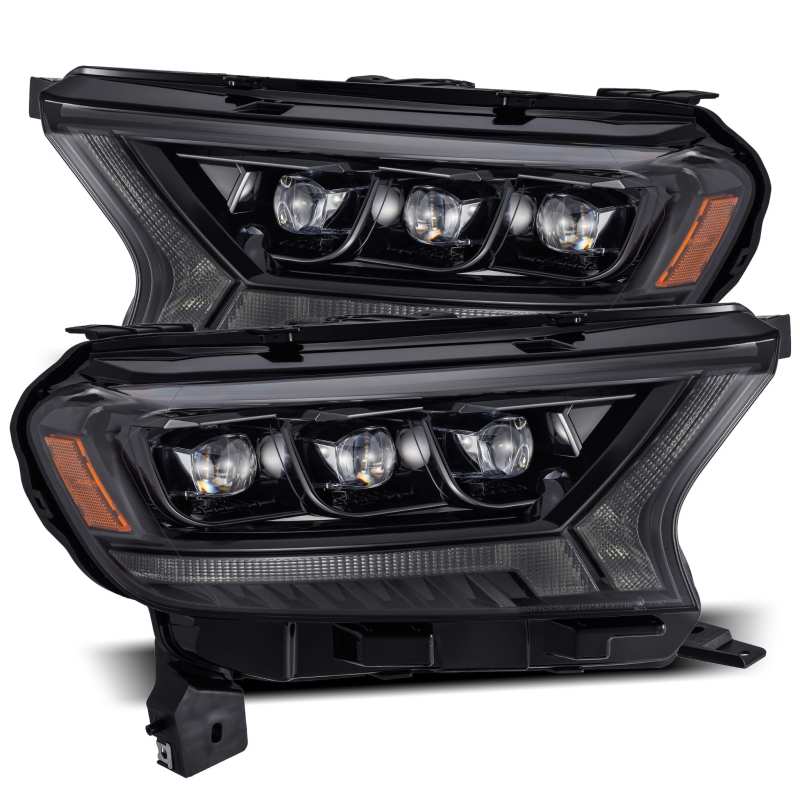 AlphaRex 19-21 Ford Ranger NOVA LED Proj Headlight Plnk Style Alpha Blk w/Activ Light/Seq Signal/DRL 880123 *Discontinued