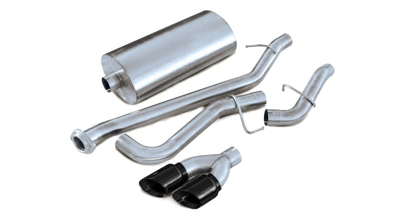 Corsa 02-06 Chevrolet Tahoe 5.3L V8 3in Cat-Back Single Side w Twin 4in Black Pro-Series Tips 14232BLK