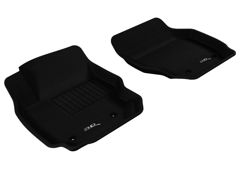 3D MAXpider 2007-2016 Volvo S80 Kagu 1st Row Floormat - Black L1VV00211509