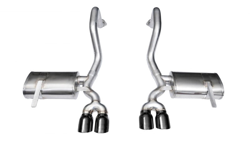Corsa 97-04 Chevrolet Corvette C5 Z06 5.7L V8 Xtreme Axle-Back Exhaust w/ Black Tips 14132BLK