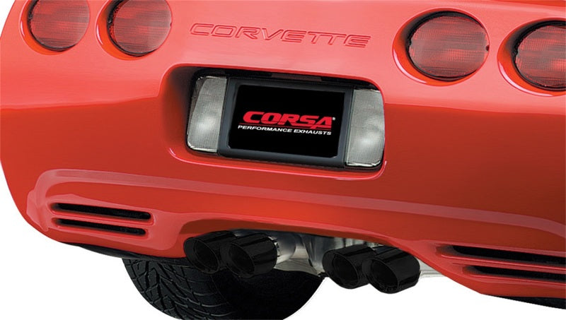 Corsa Performance 97-04 Chevrolet Corvette C5 Z06 5.7L V8 Black Xtreme Cat-Back