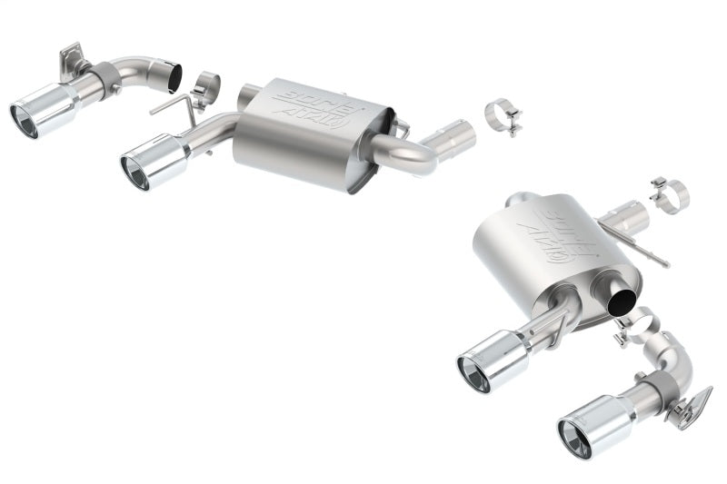 Borla 16 Chevy Camaro SS 6.2L w/ Dual NPP Atak Quad RD RL Tips Dual Exit Rear Section Exhaust 11925