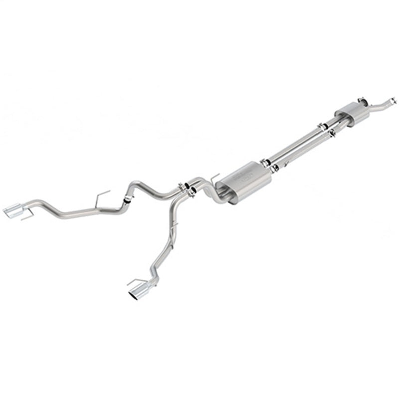 Ford Racing 2017 F150 Raptor 3.5L Sport Cat-Back Exhaust System Dual Rear Exit w/ Chrome Tips M-5200-F15RSC