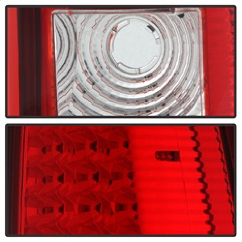SPYDER Xtune Chevy Silverado 1500/2500/3500 03-06 LED Tail Lights Red Clear ALT-ON-CS03-LED-RC 5008787