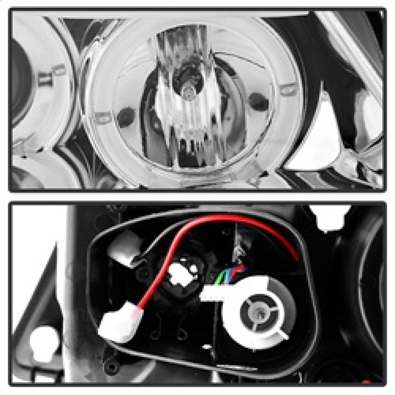 Spyder BMW E90 3-Series 06-08 Projector LED Halo Amber Reflctr Rplc Bulb Chrm PRO-YD-BMWE9005-AM-C 5009012