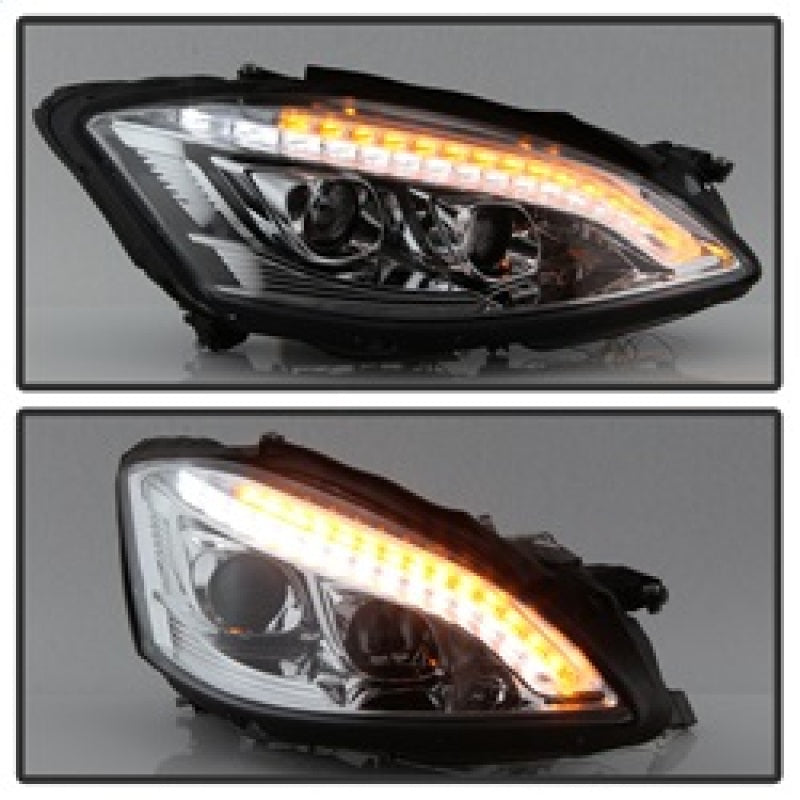 Spyder Mercedes W221 S Class 07-09 Headlights - HID Model Only - Chrome PRO-YD-MBW22107-HID-DRL-C 5083906