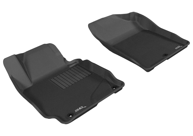3D MAXpider 2011-2013 Hyundai Elantra Kagu 1st Row Floormat - Black L1HY02111509