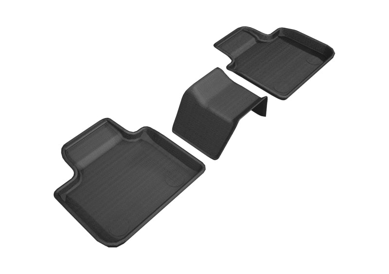 3D MAXpider 2018-2019 BMW 6 Series Gran Turismo Kagu 2nd Row Floormats - Black L1BM09121509