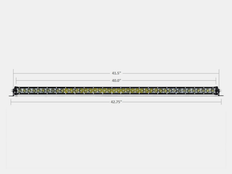 Cali Raised LED Cali Raised 42 Slim Single Row Led Bar Amber CR2316