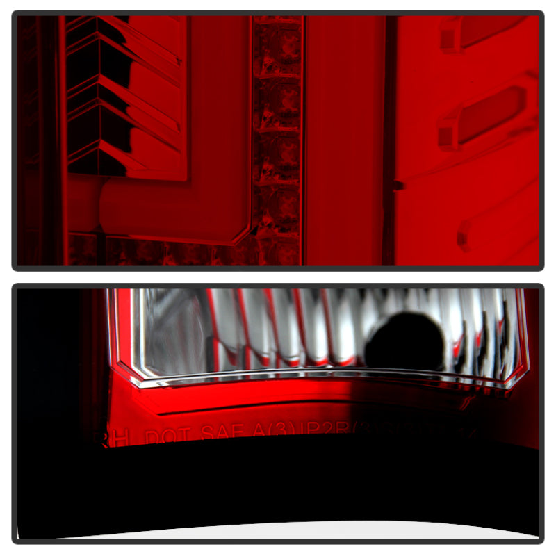 Spyder GMC Sierra 14-16 LED Tail Lights Red Clear ALT-YD-GS14-LBLED-RC 5080677