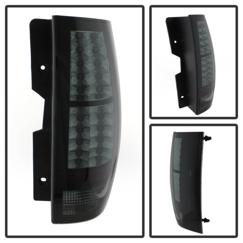 Spyder Chevy Suburban/GMC Yukon/Yukon Denali 07-14 LED Tail Lights Blk Smke ALT-YD-CSUB07-LED-BSM 5078087
