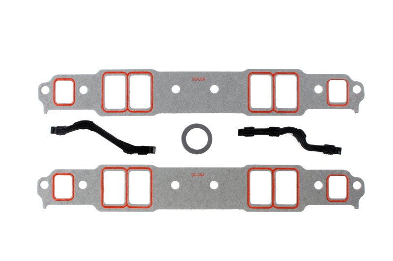 Cometic Gasket Cometic Chevy Gen1 SB V8 .060in Fiber w/ Silicone Bead Intake Mani Gskt Kit-2.00in x 1.25in Port C15178FCS