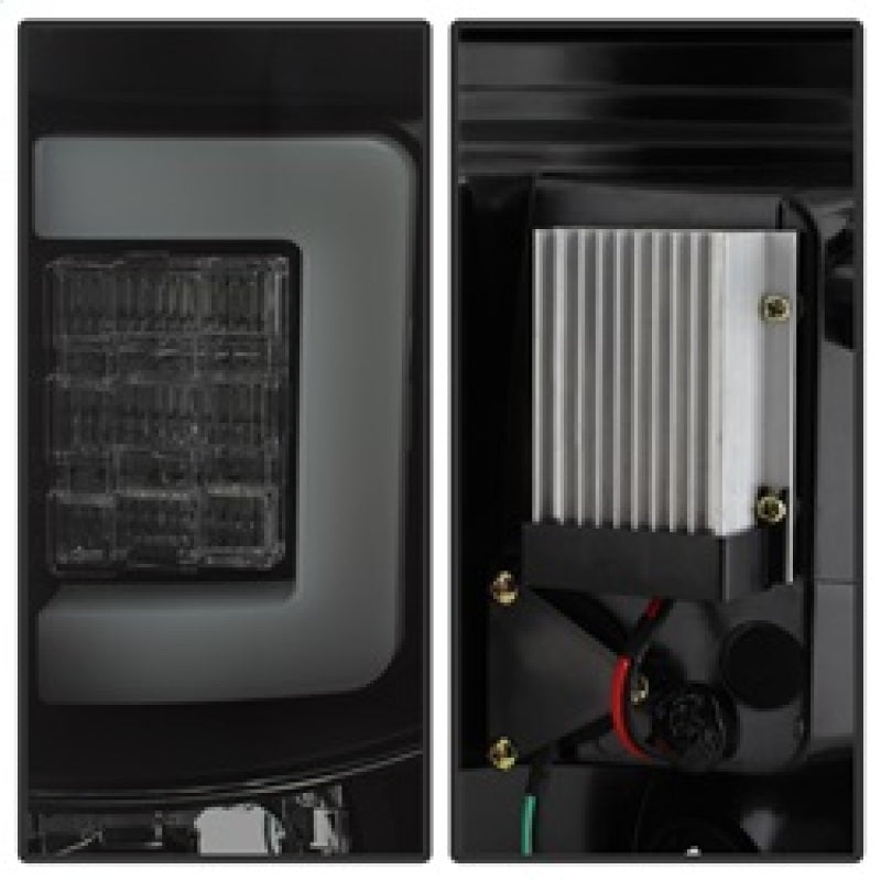 Spyder 09-14 Ford F150 V2 Light Bar LED Tail Lights - Blk Smoke (ALT-YD-FF15009V2-LBLED-BSM) 5084217